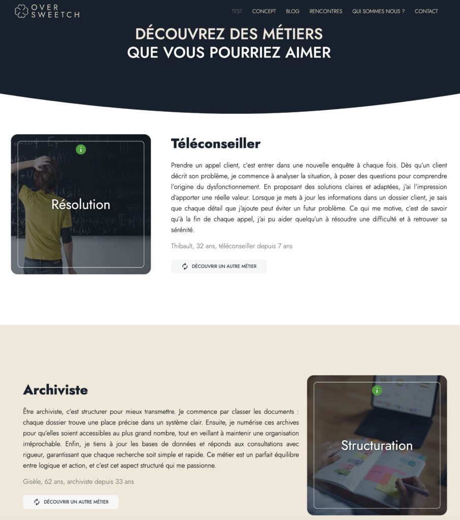 plateforme appétence personnalisée